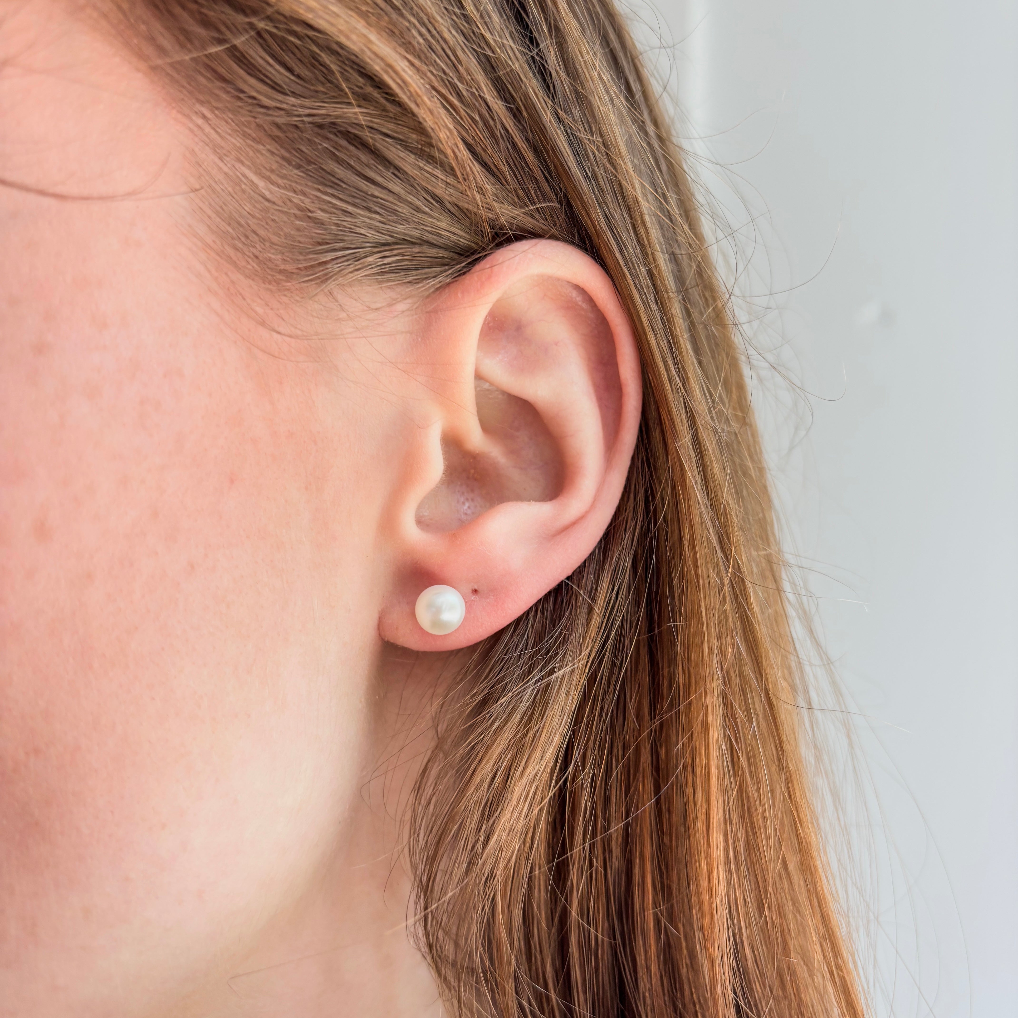 Pearl Earrings - 14k Solid Gold