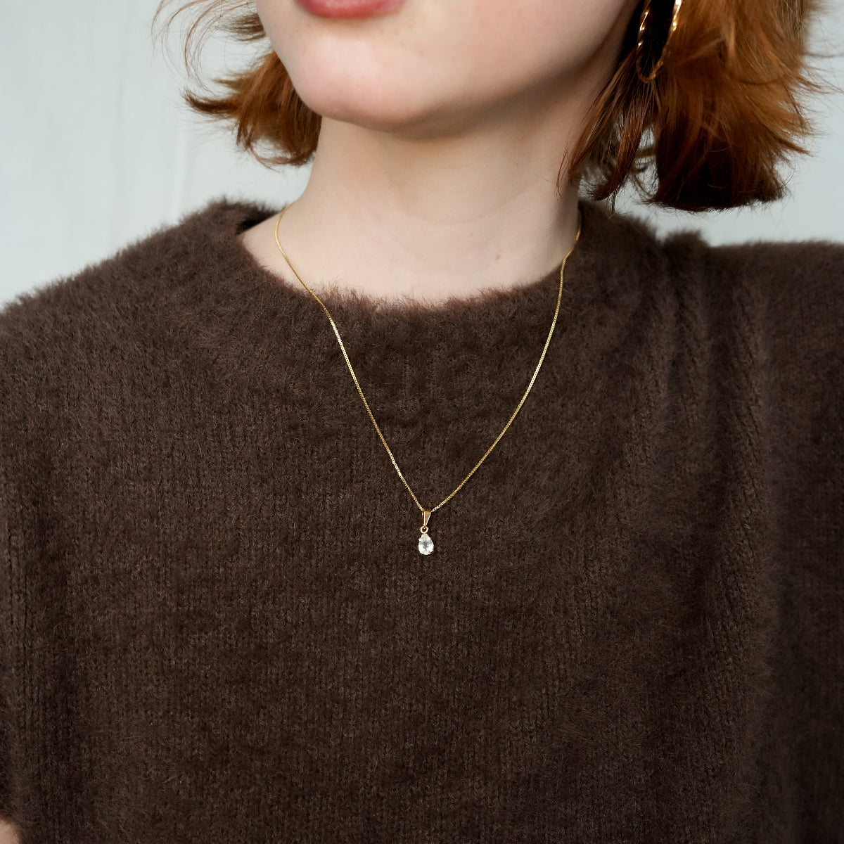 Moonstone Necklace - Little drop - Gold Plated