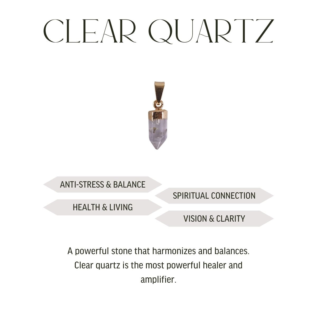 Mini Pendant Crystals - Gold Plated