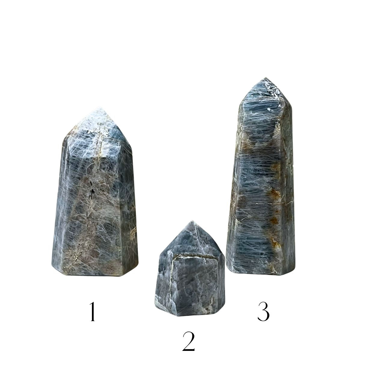 Aquamarine Crystal Points - Various Sizes