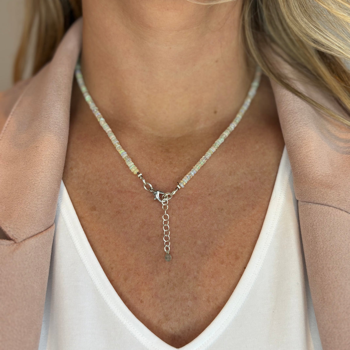 Opal Beaded Necklace