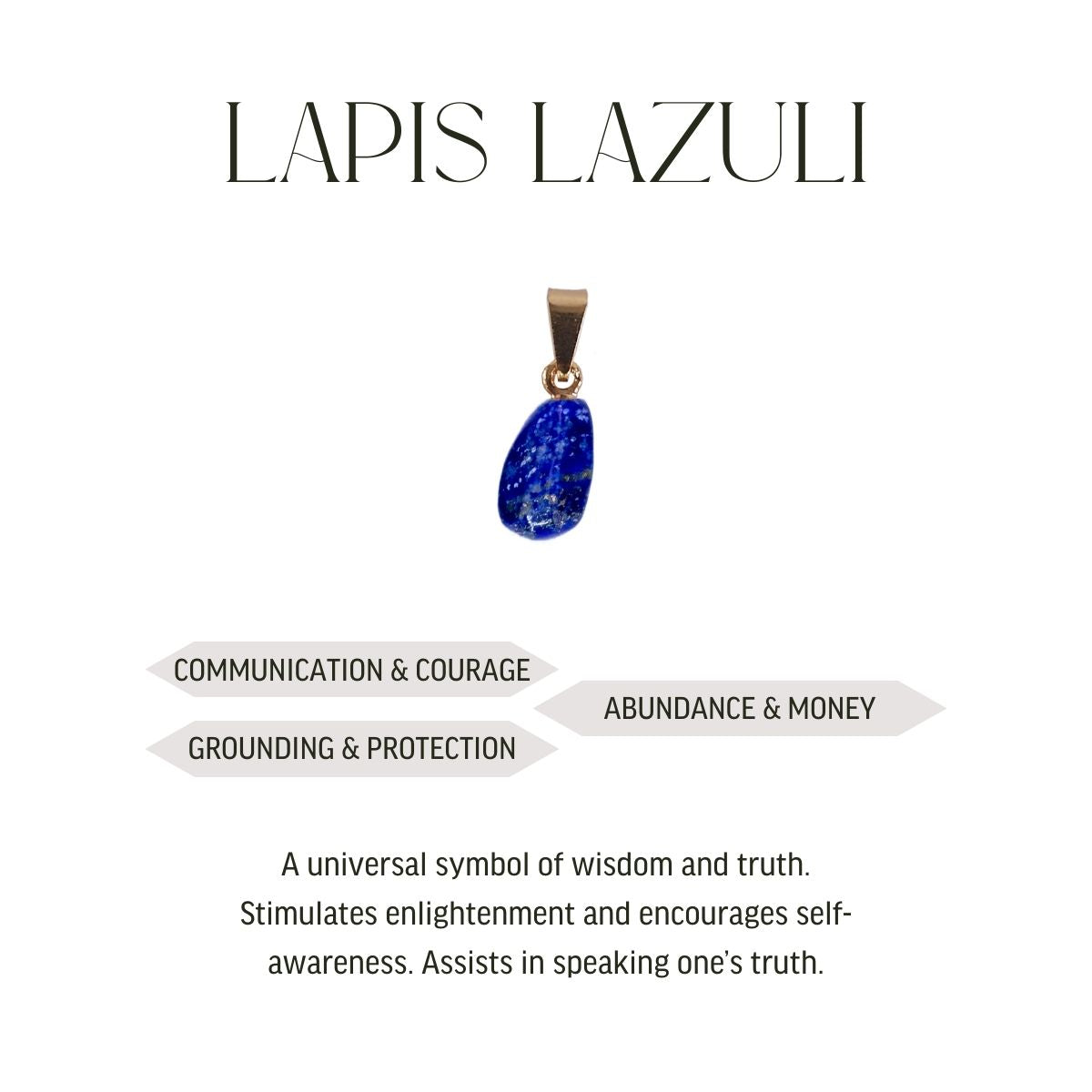 Mini Pendant Crystals - Gold Plated