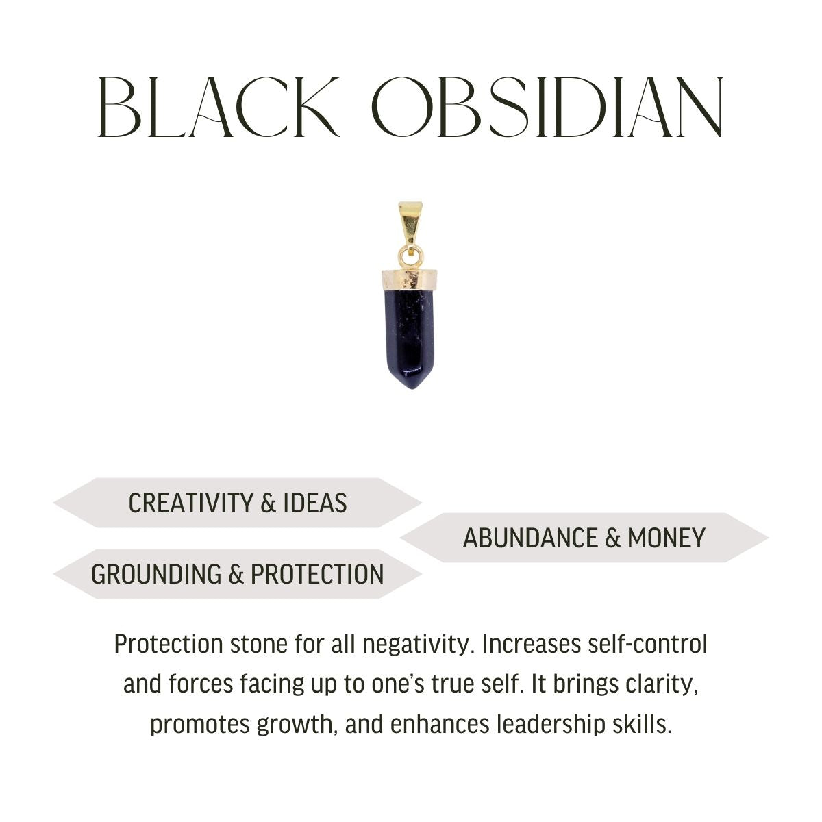 Pointed Prism - Pendant - Various Gemstones