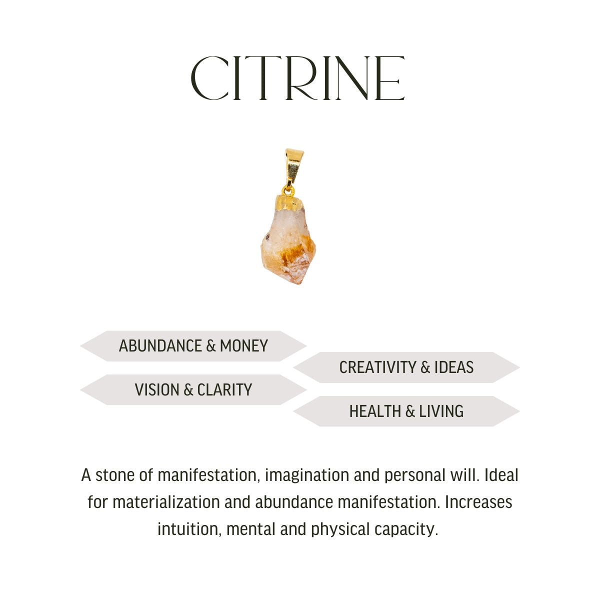 Mini Pendant Crystals - Gold Plated