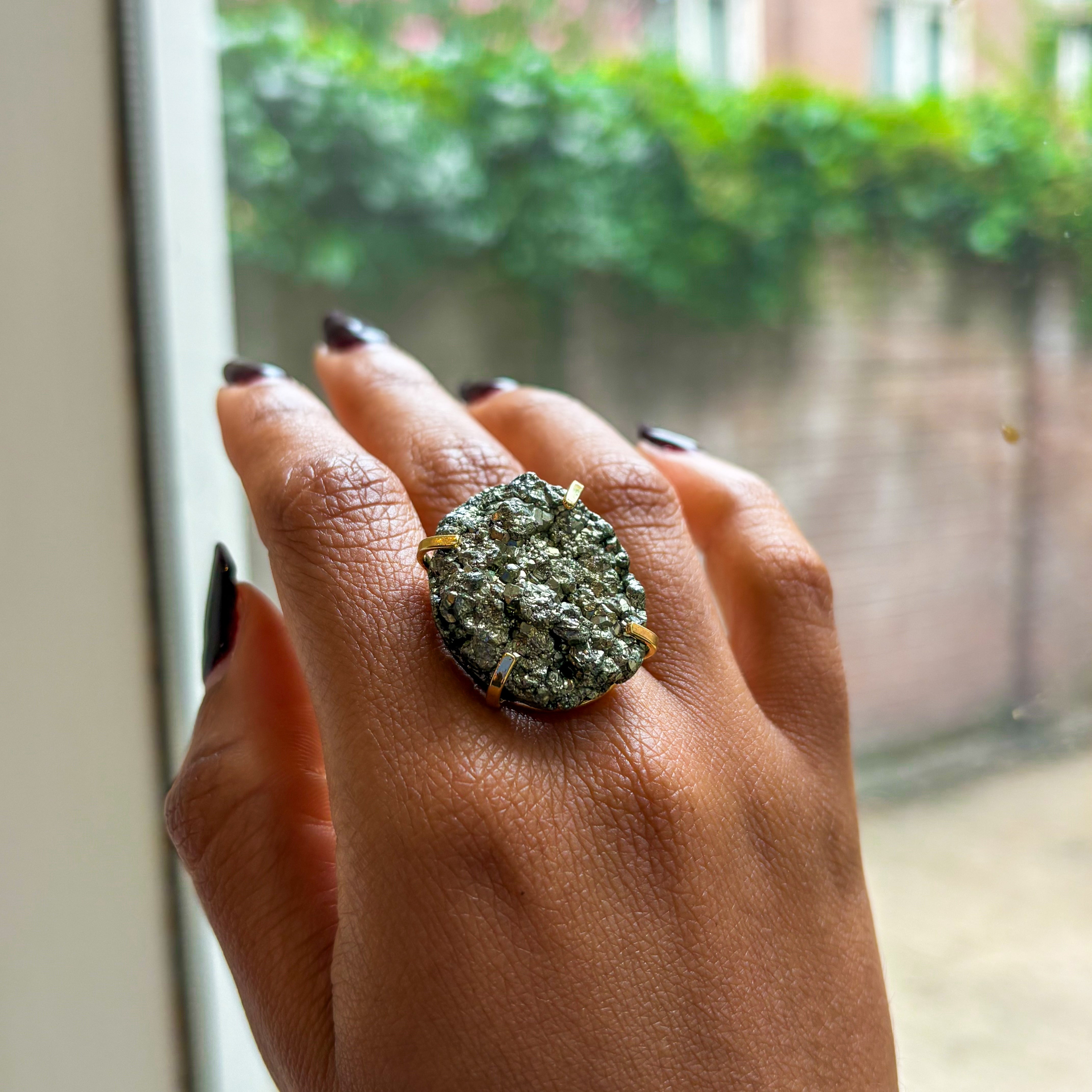 Pyriet - Ring - Verguld - XL