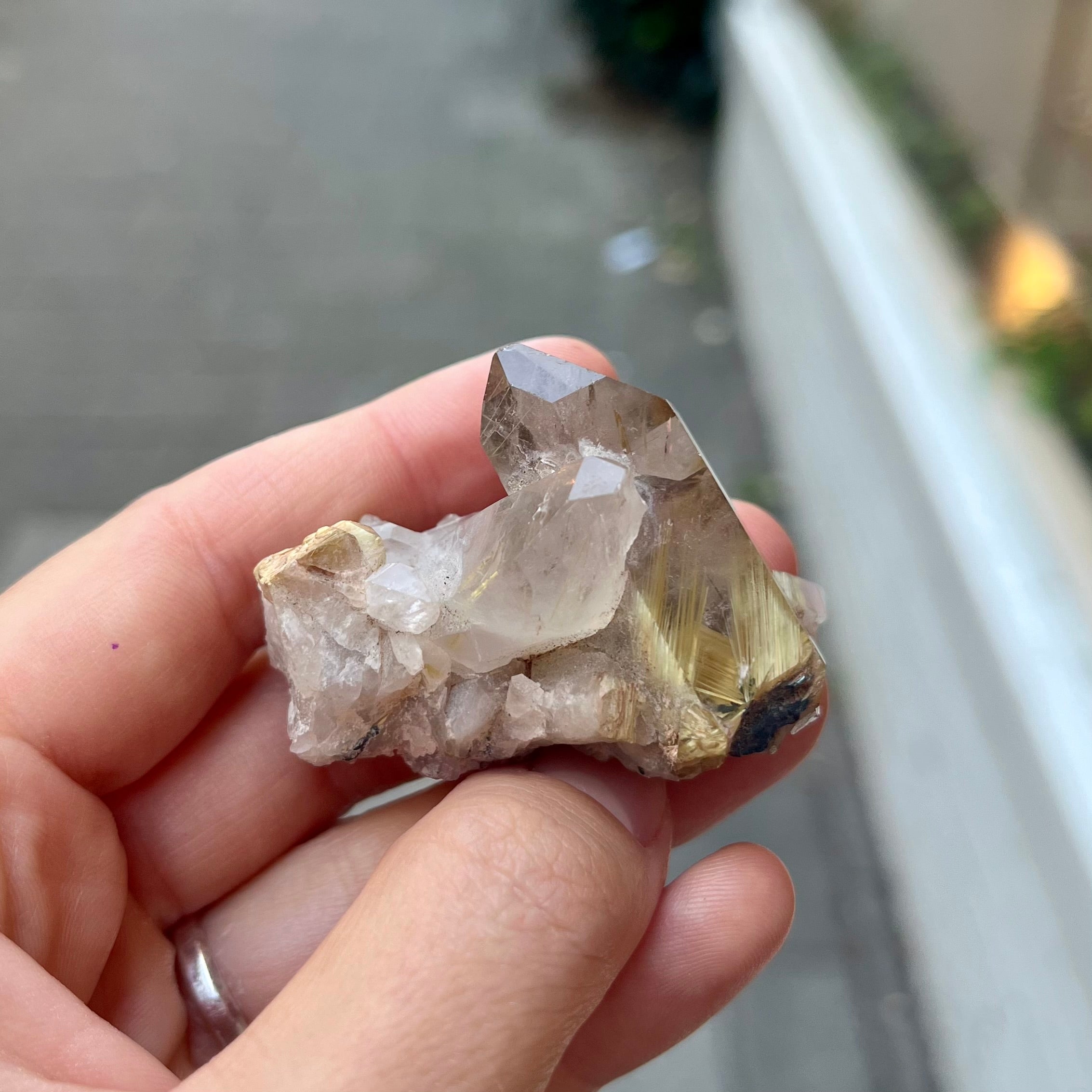 Golden Rutilated Quartz - Crystal