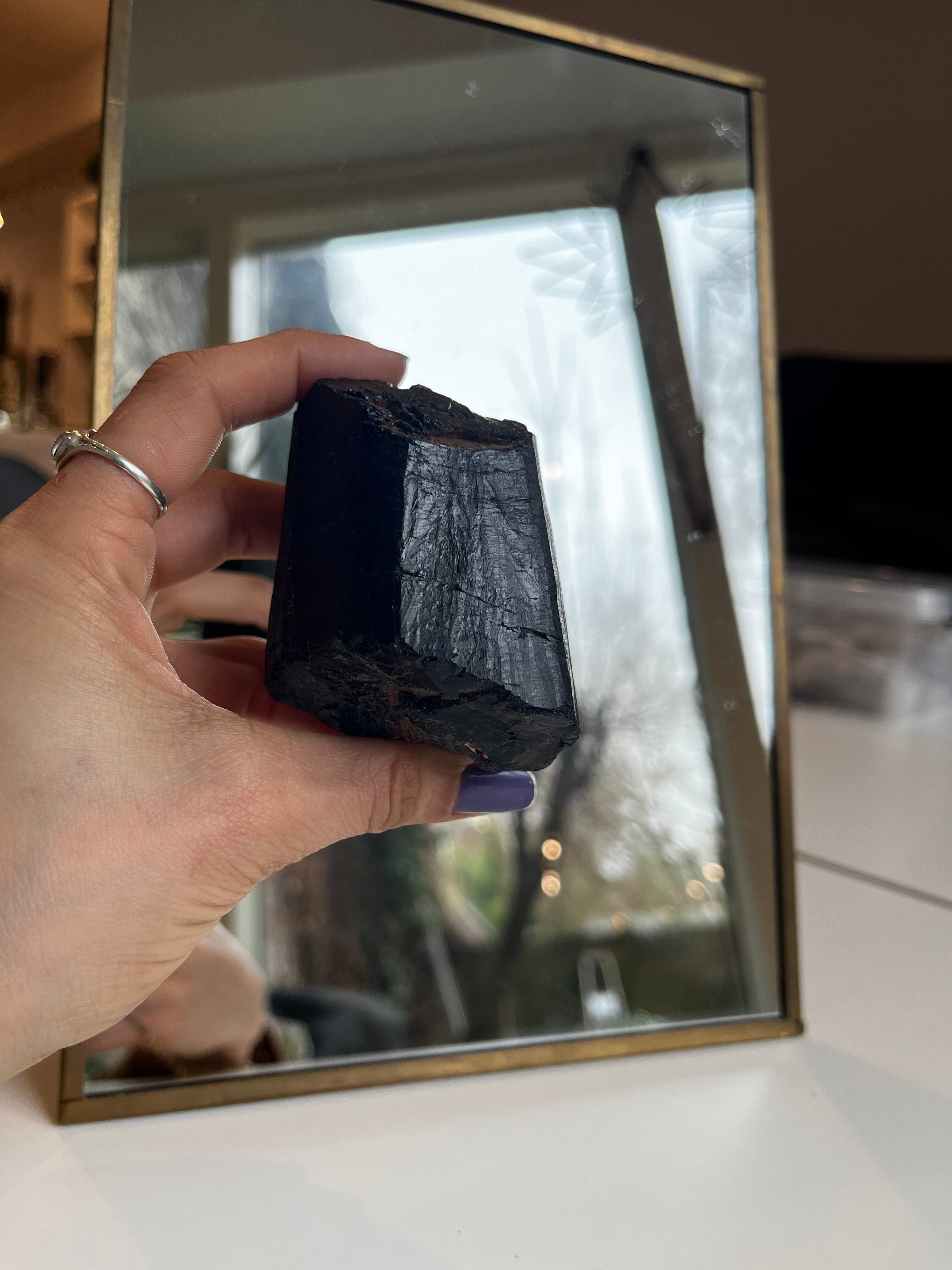 Black Tourmaline Crystal - Rough stones