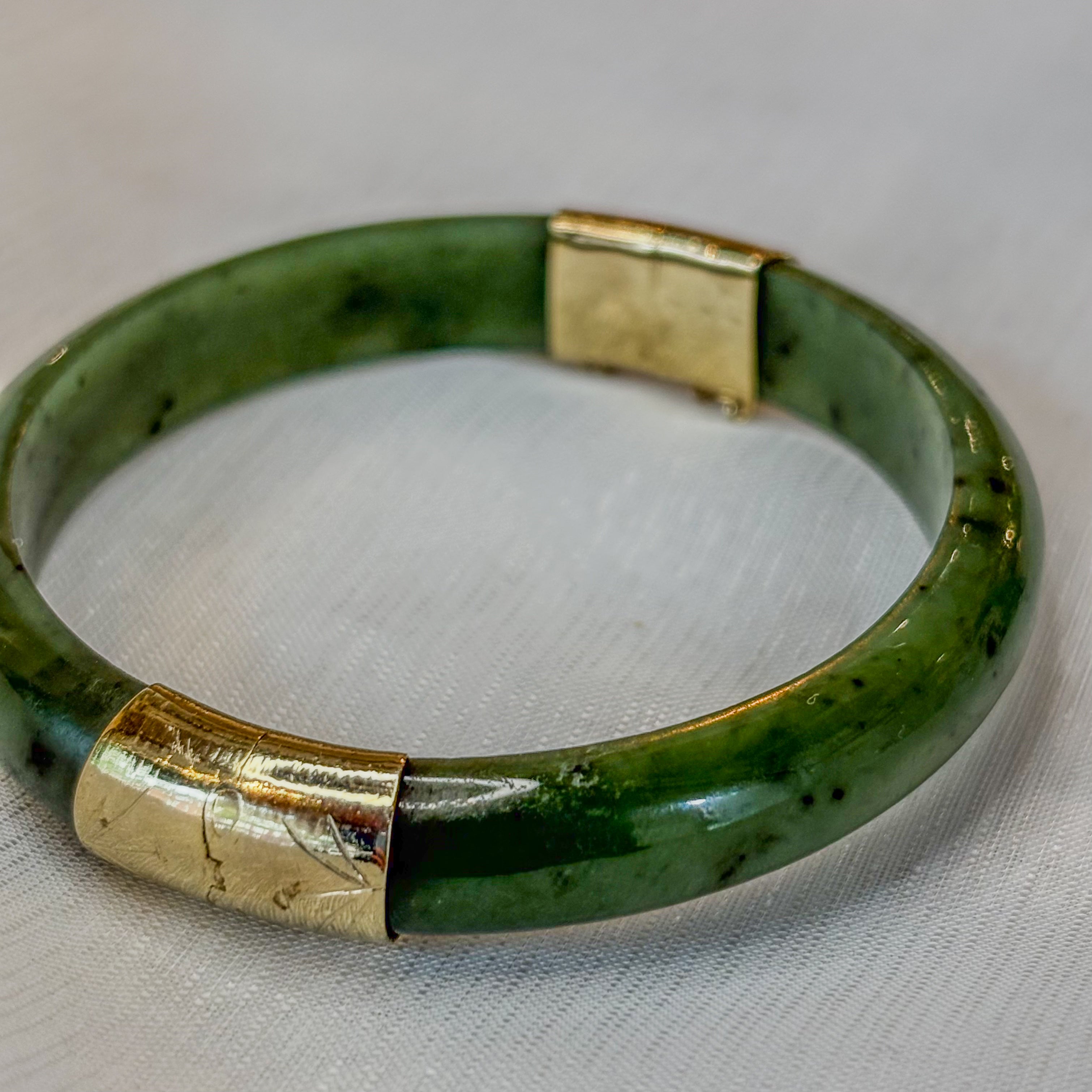 Jade Bangles Bracelet with Opening