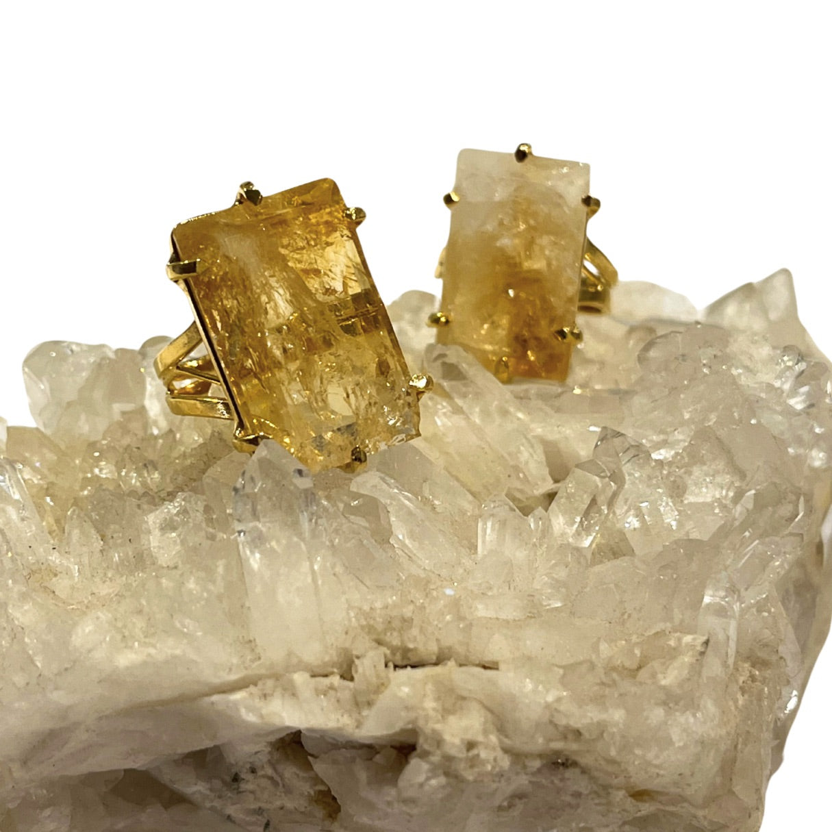To Be Fearless - Rectangular Ring - Gold Plated