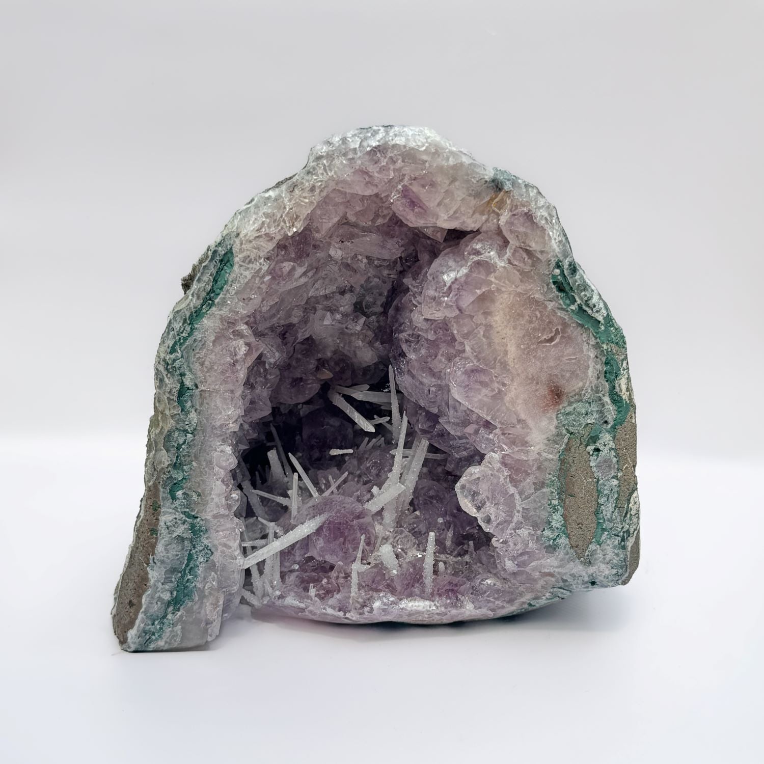 Amethyst & Calcite Geode Cathedral - Crystals