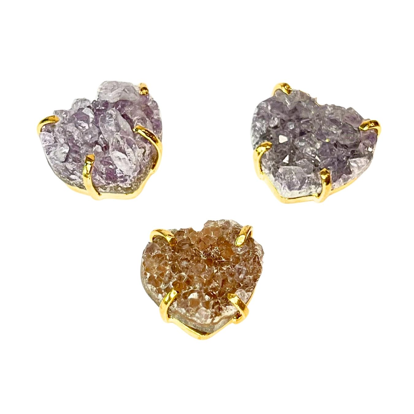 Amethyst - Heart-Shaped Pendant – Gold-Plated