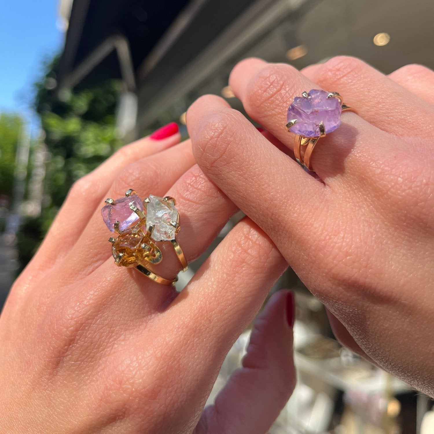 Cherry Tree Ring - Gold Plated