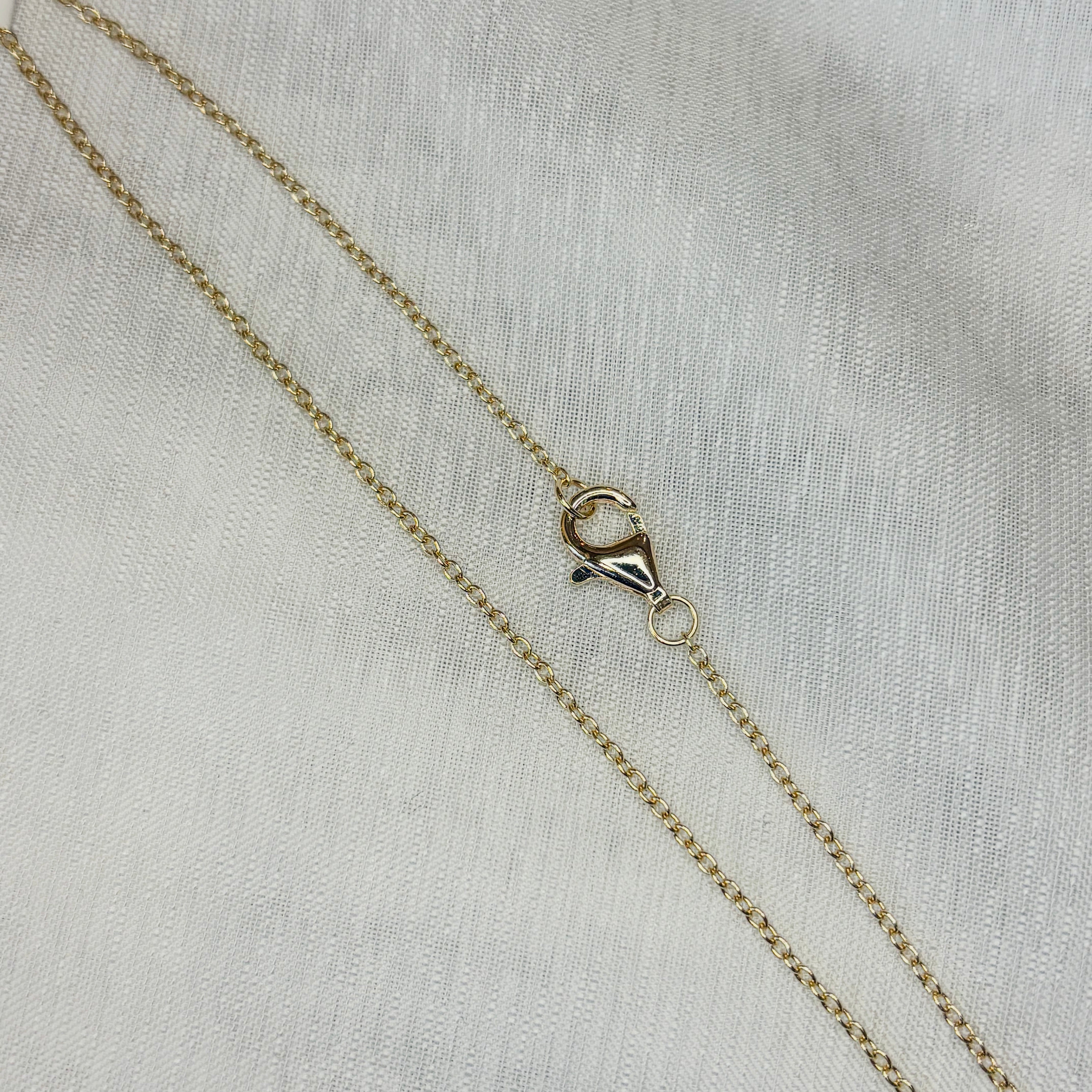 Jade and Zirconia Long Drop Necklace - Vermeil