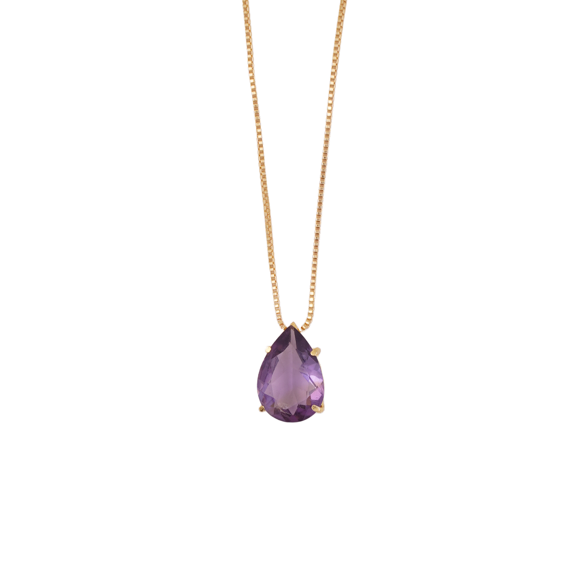 Various Stones - Drop of Heaven - Necklace - Gold Plated
