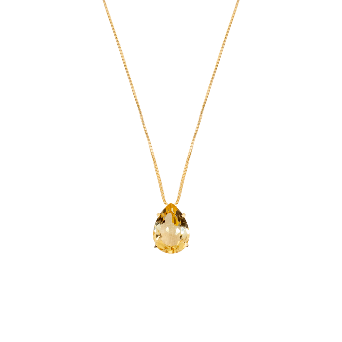 Various Stones - Drop of Heaven - Necklace - Gold Plated