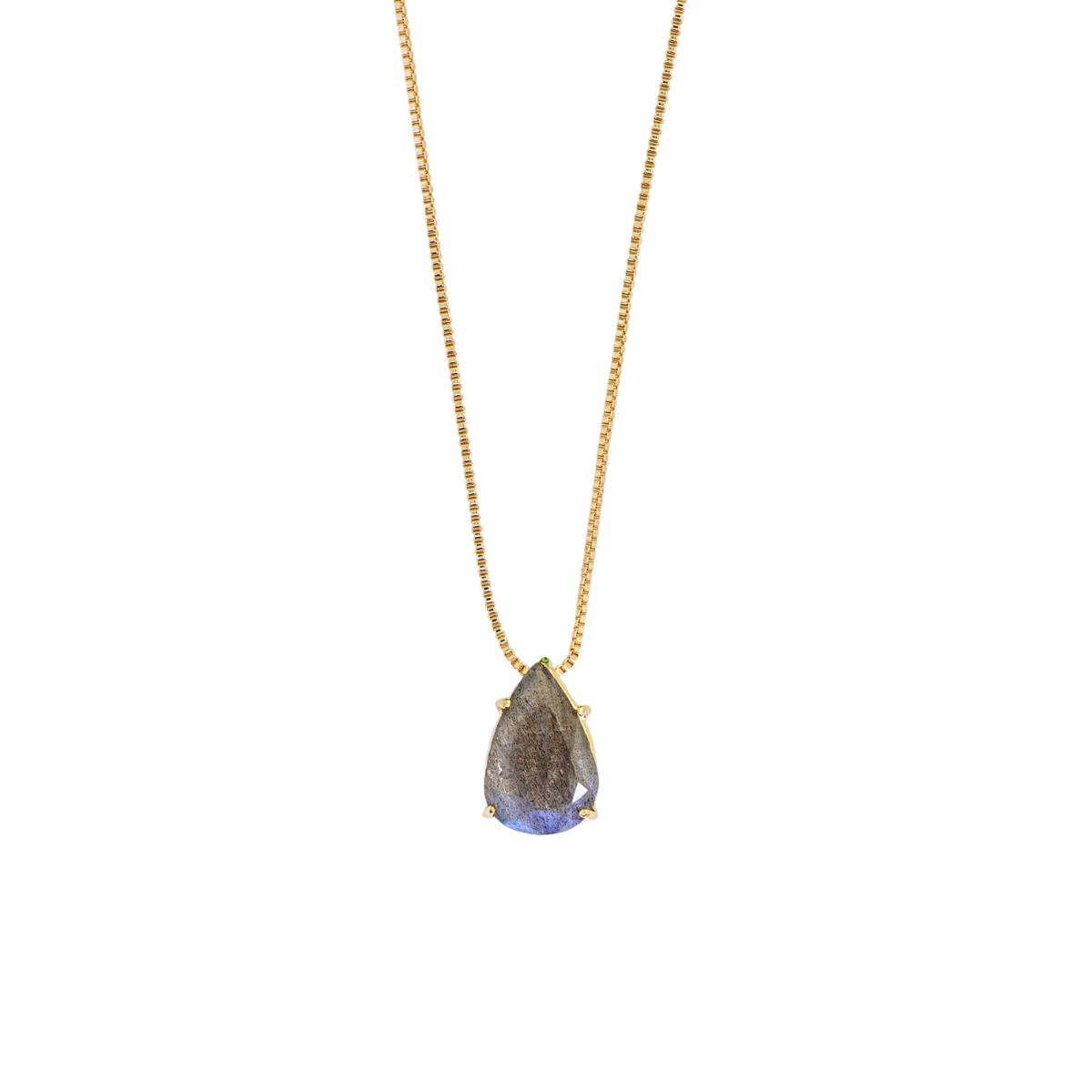 Various Stones - Drop of Heaven - Necklace - Gold Plated