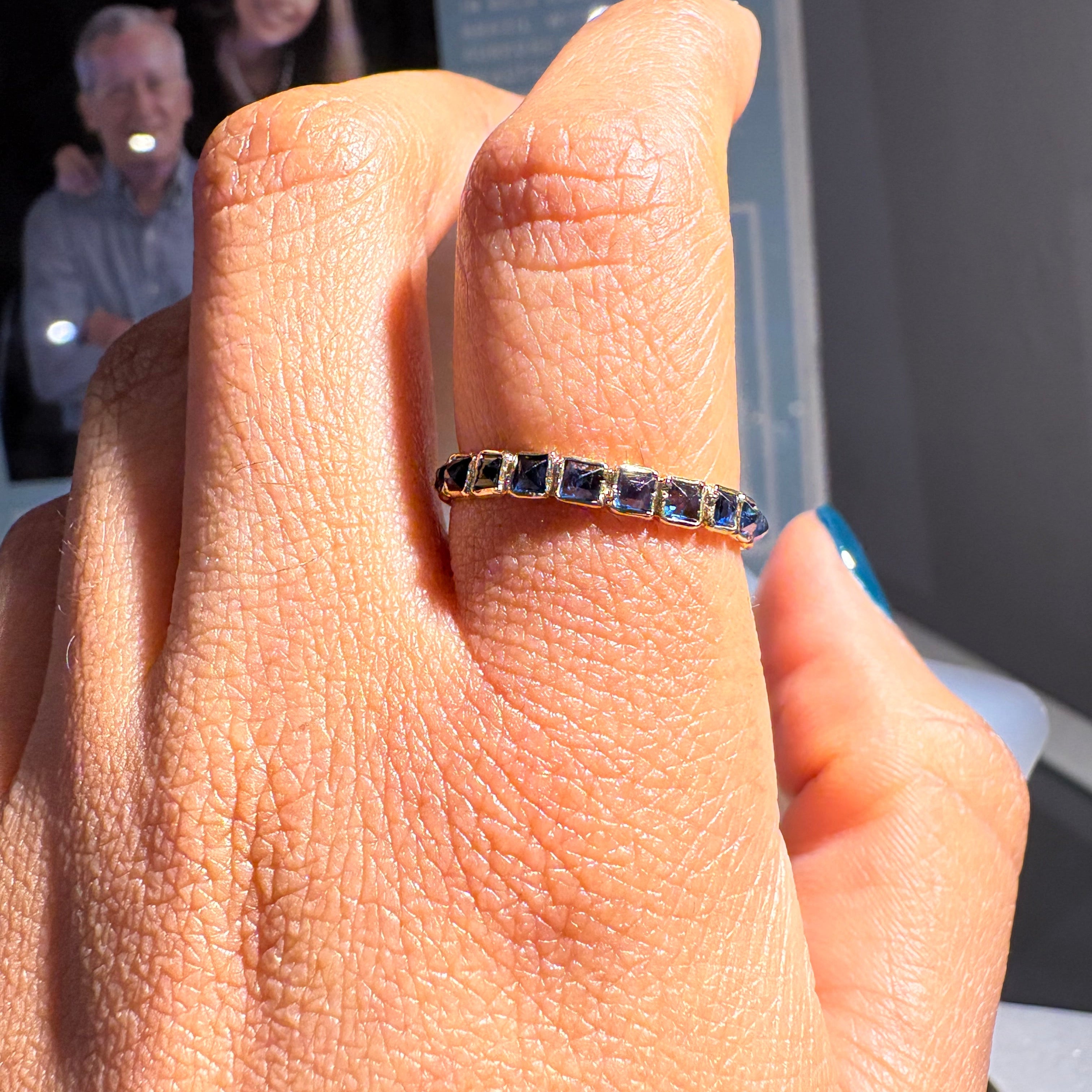 Blue Sapphire Ring - 0.93g - 14k Solid Gold