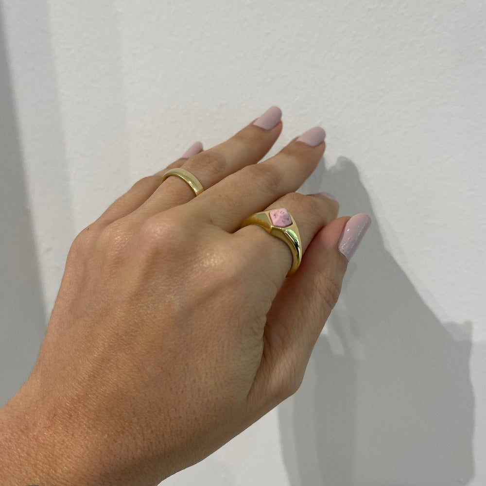 Rhodochrosite Ring