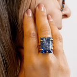 To Be Fearless - Rectangular Ring - Gold Plated