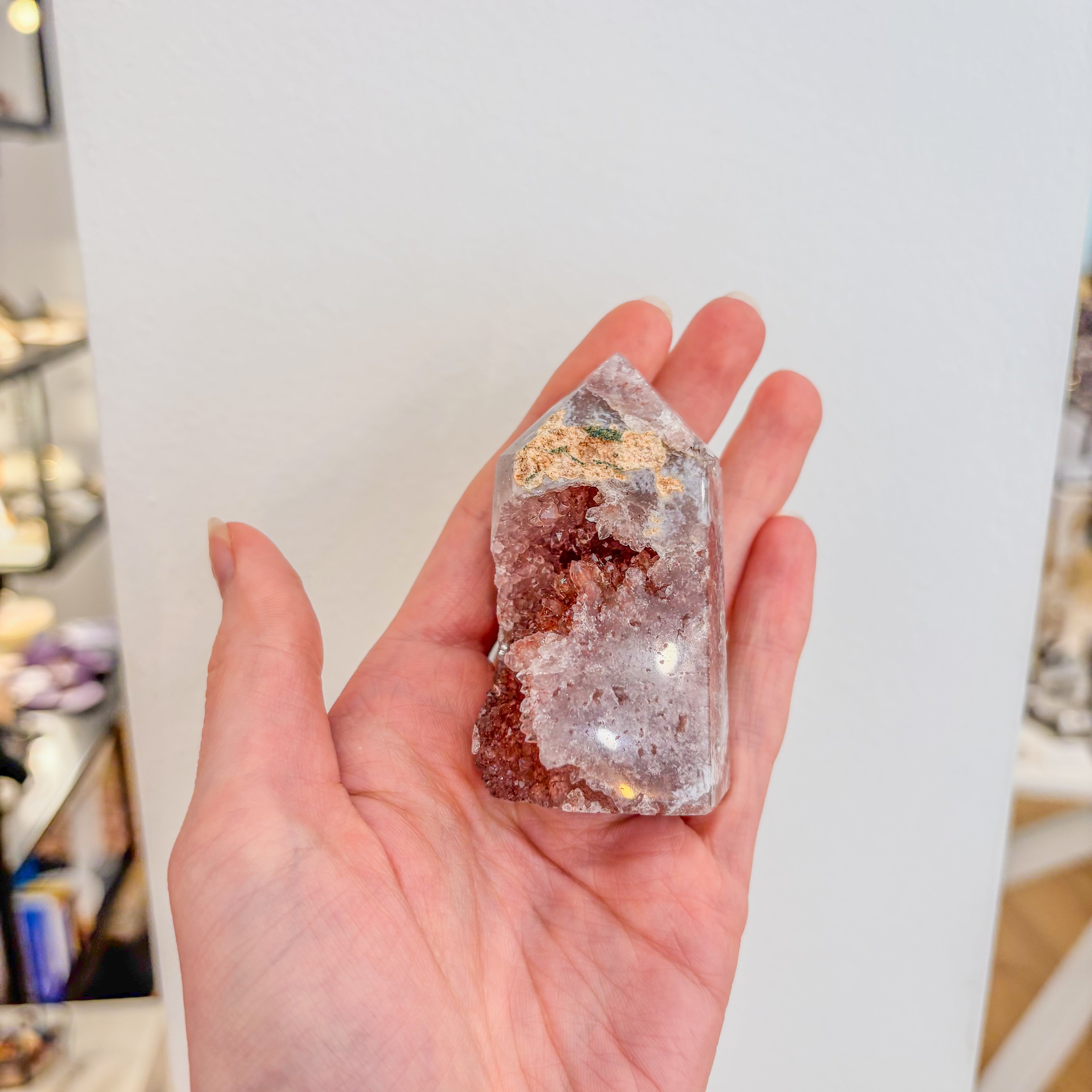 Druzy Pink Amethyst Point Crystal