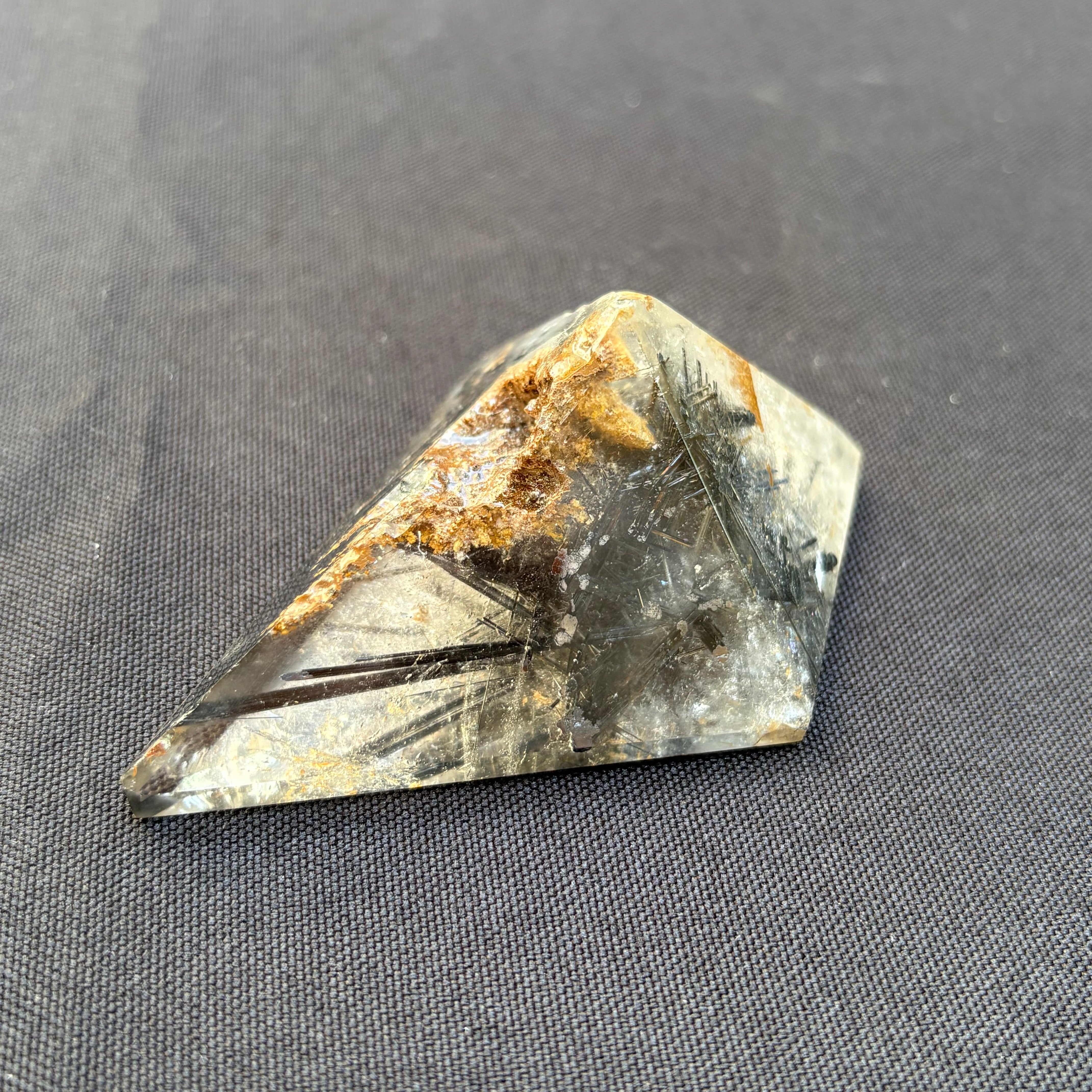 Black Tourmaline in Clear Quartz