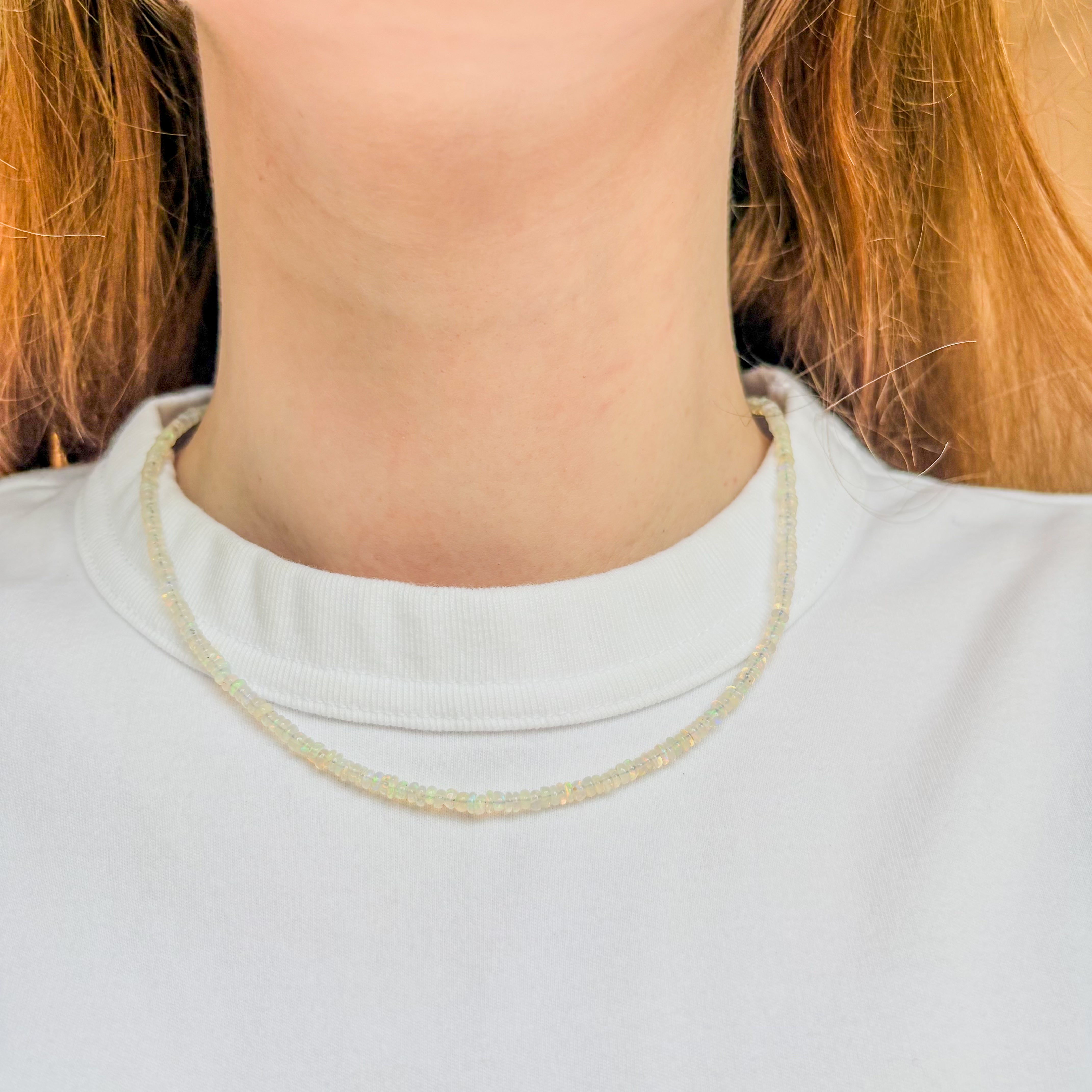 Opal Beaded Necklace