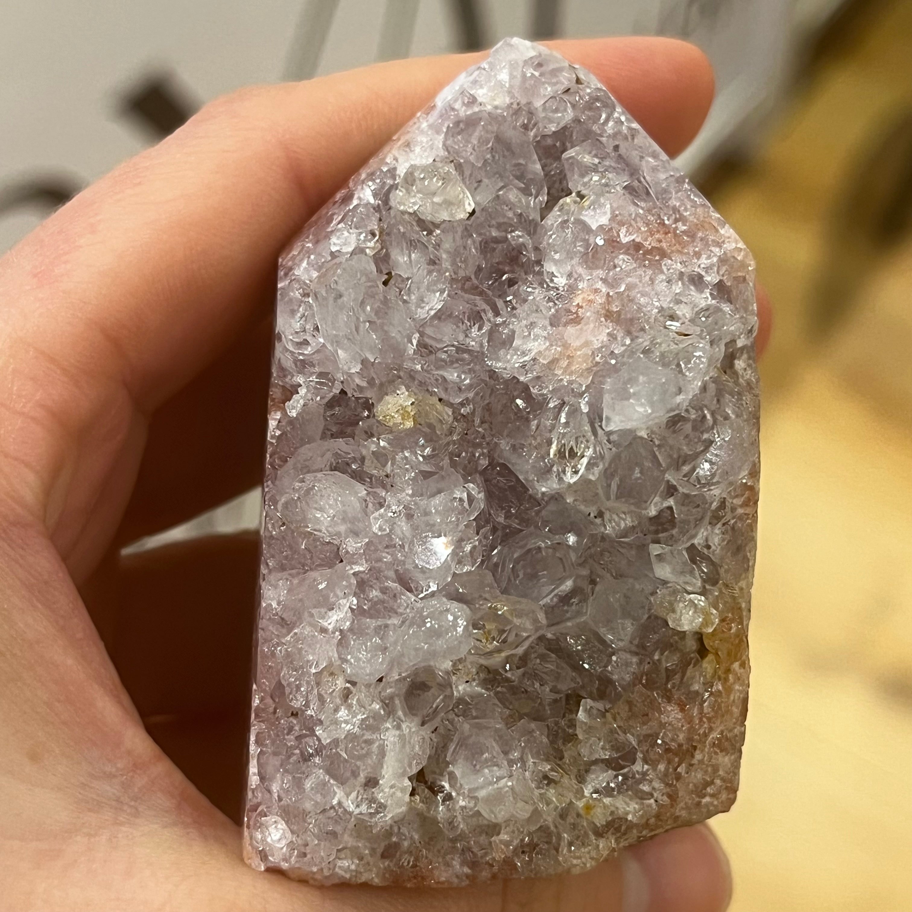 Druzy Pink Amethyst Point Crystals