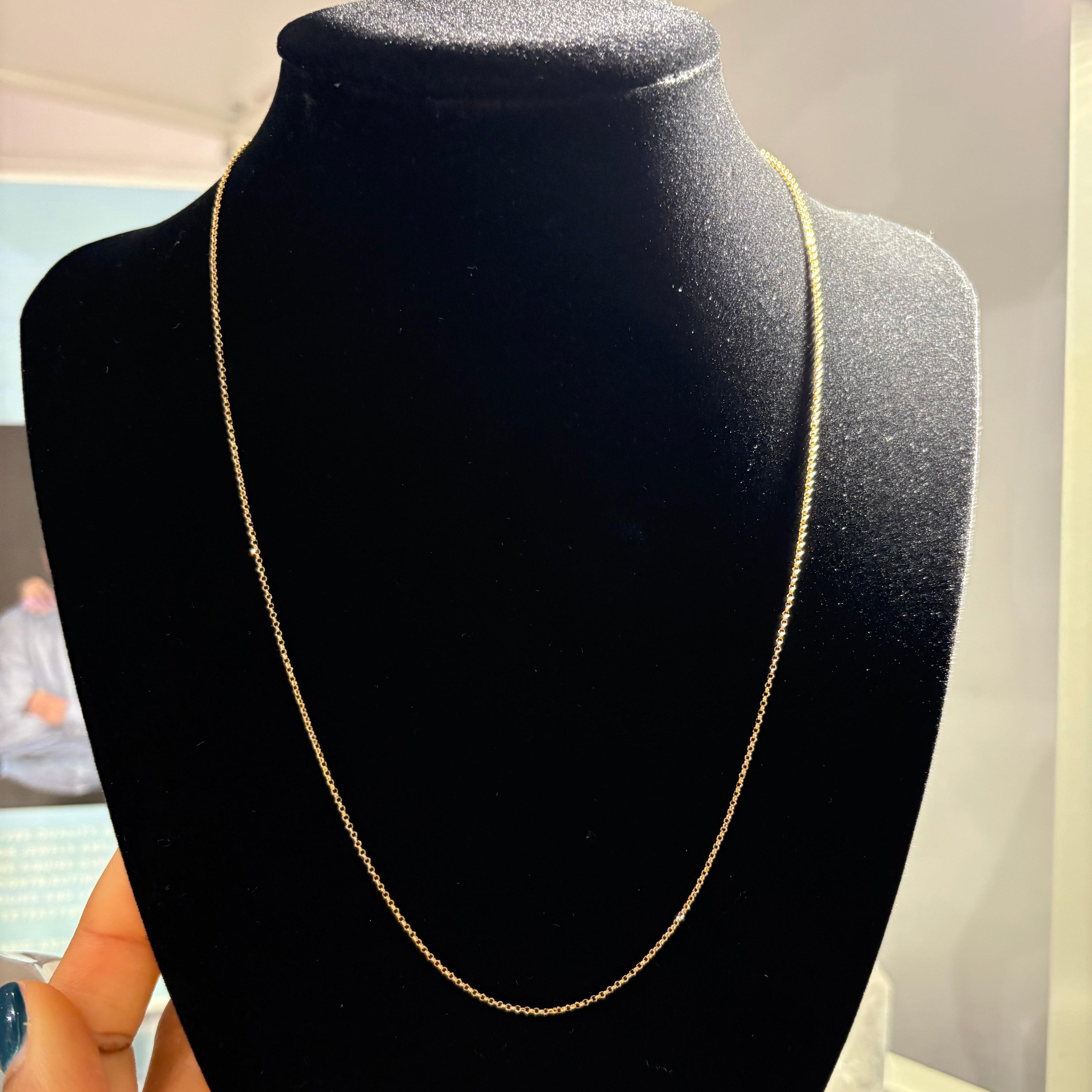 Elo Chain 1,35g 18k Solid Gold - 45cm