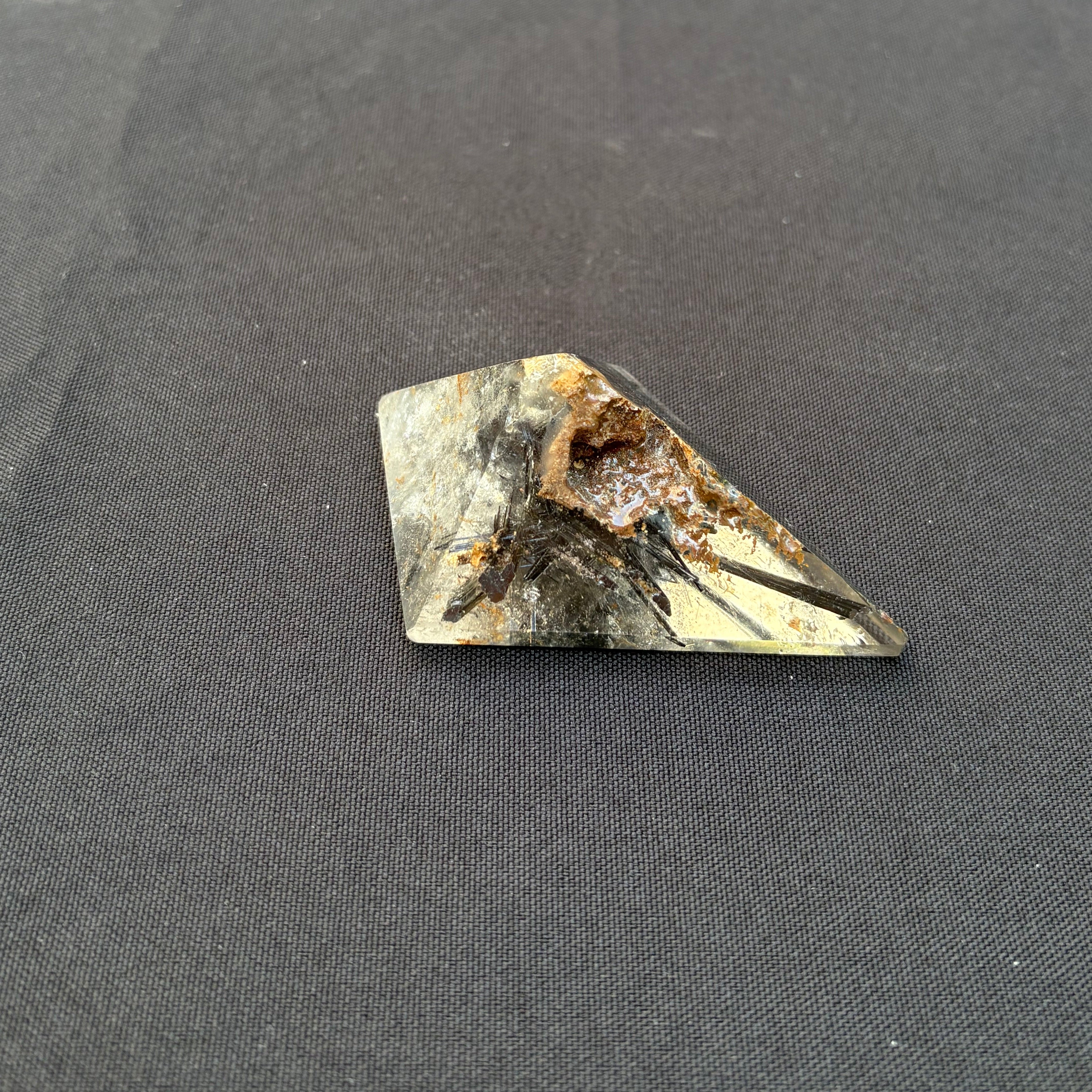 Black Tourmaline in Clear Quartz