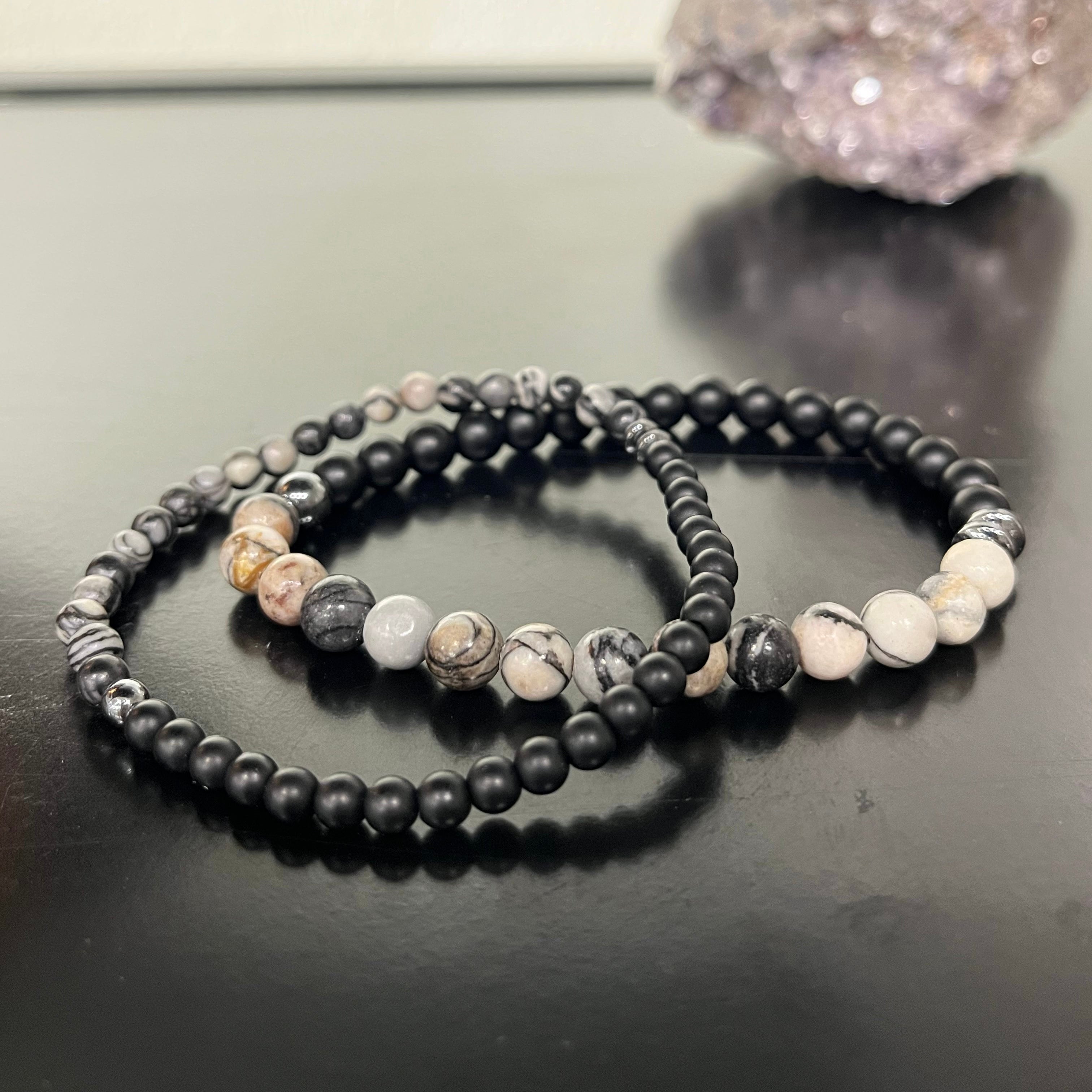Male Bracelet Jasper Beads