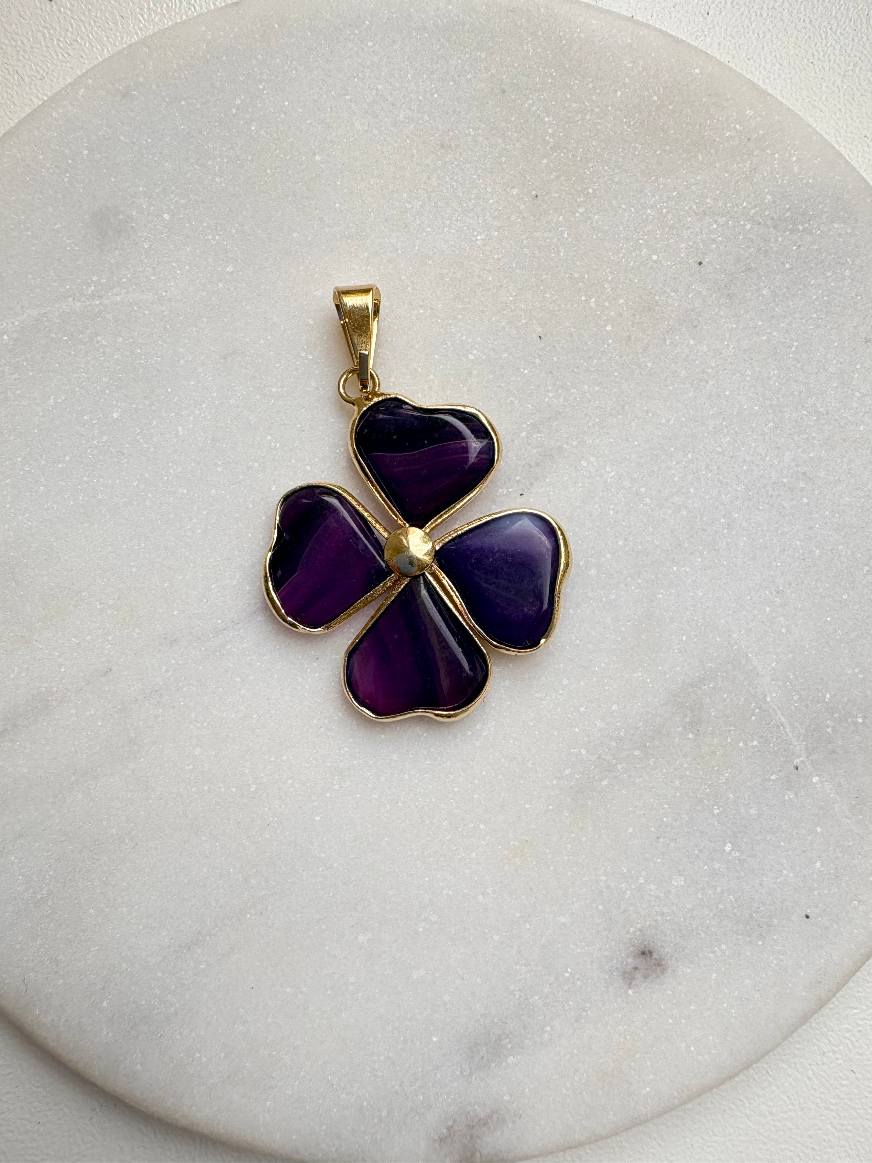Lucky Leaf - Pendants - Various Stones
