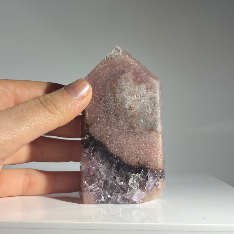 Pink Amethyst Point - Crystals