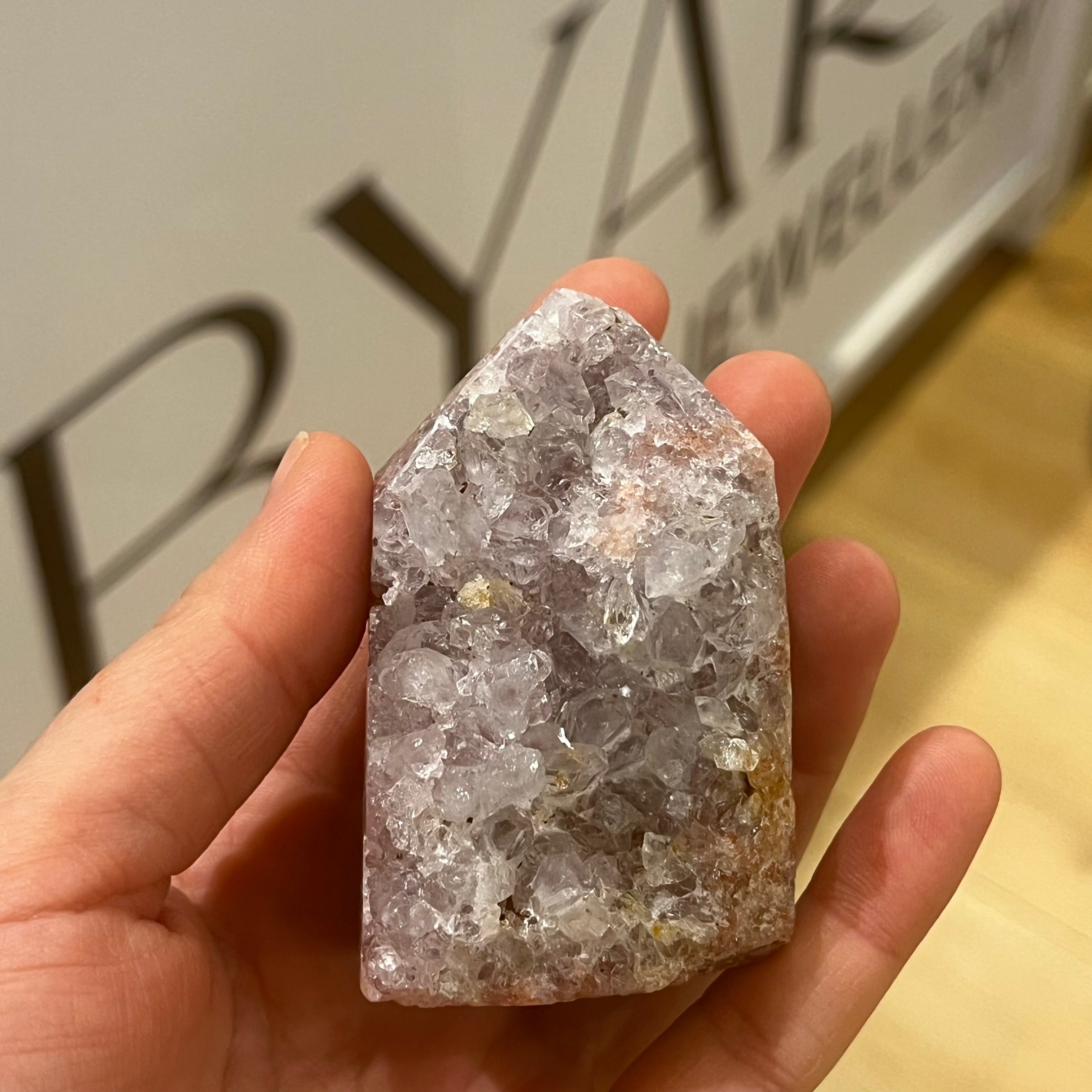 Druzy Pink Amethyst Point Crystals