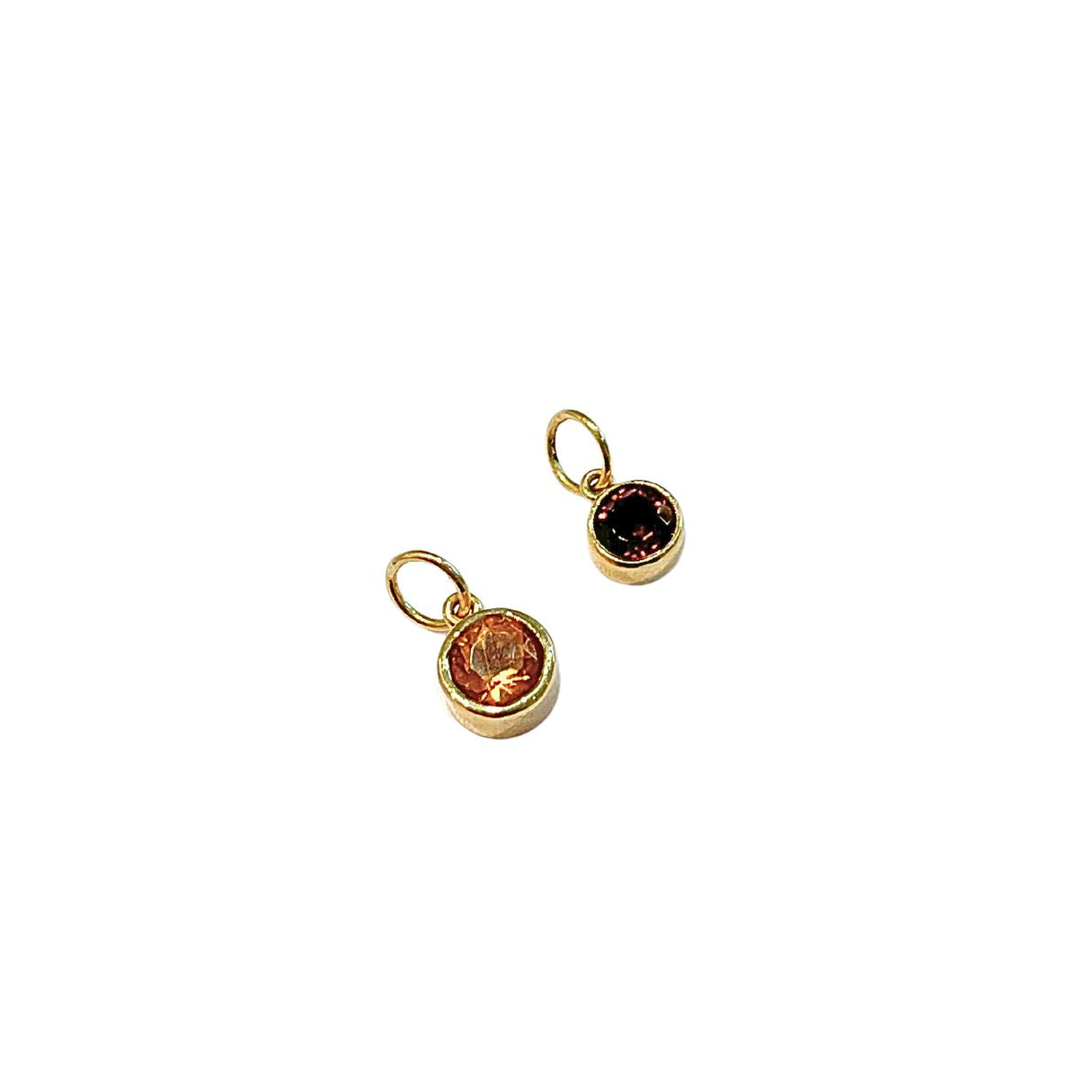Garnet - Pendant - Solid 18k Gold
