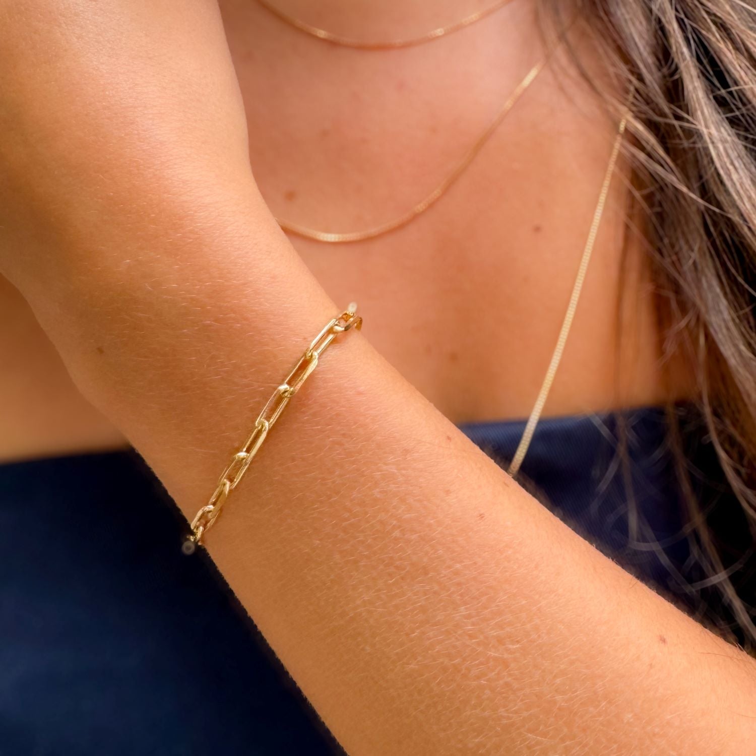 Link Chain - Bracelet - Gold Plated