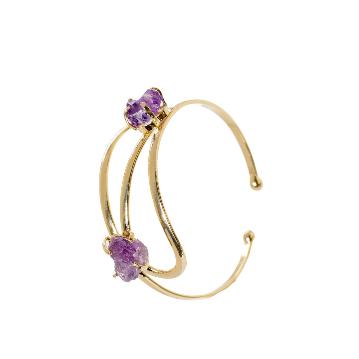 Amethyst - Infinity Bracelet - Gold Plated