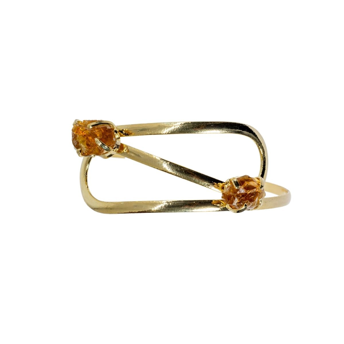 Citrine - Infinity Bracelet - Gold Plated