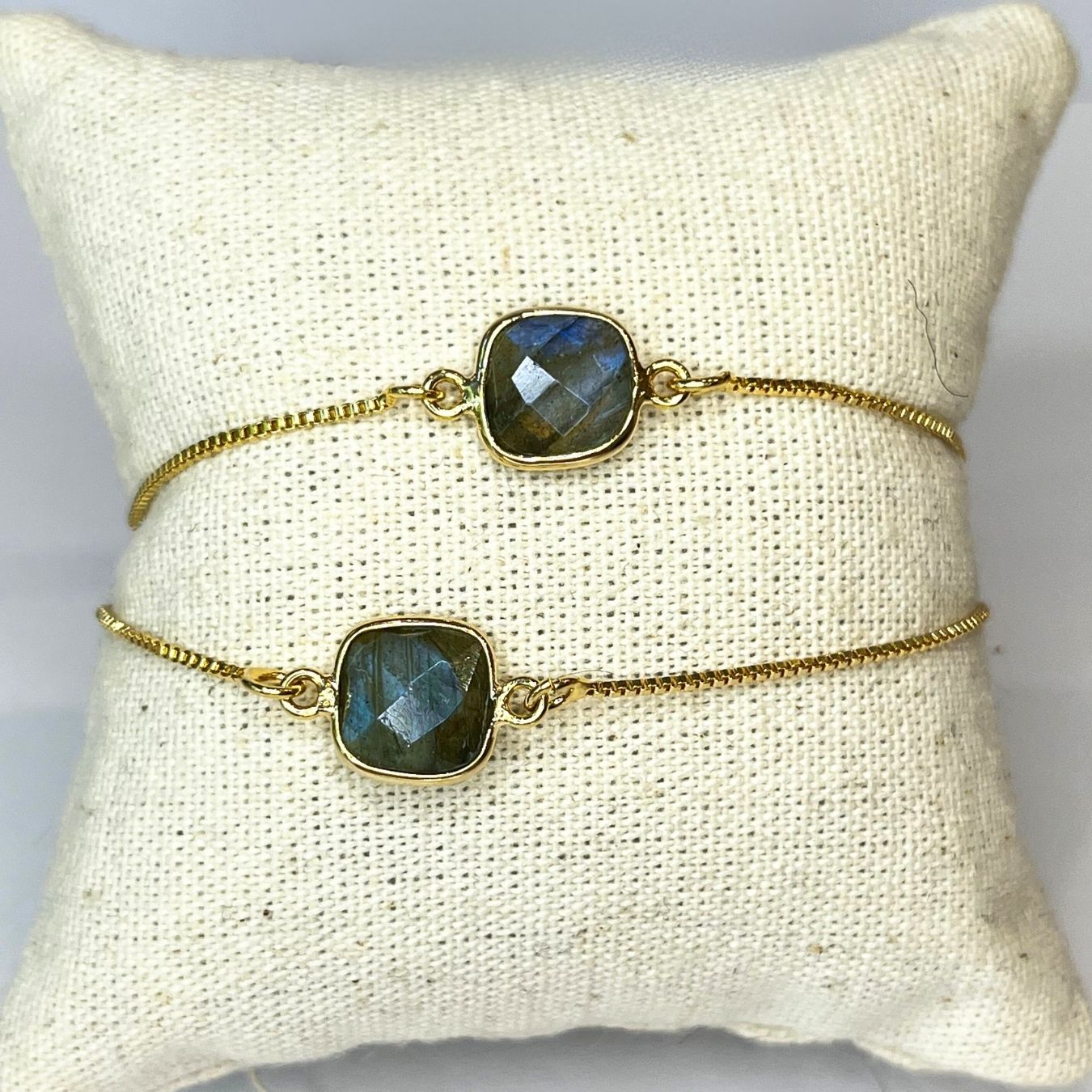 Labradorite Bracelet - Gold Plated
