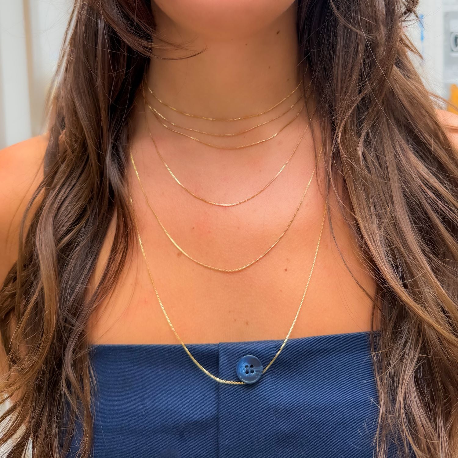 Classic Box Chain - Necklace - Gold Plated