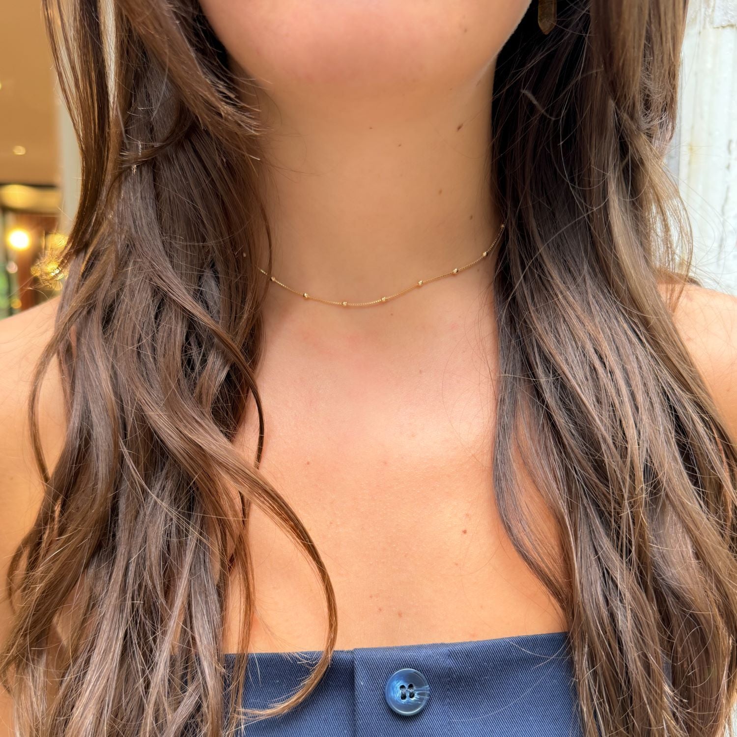 Dotted Chain - Necklace - Gold Plated