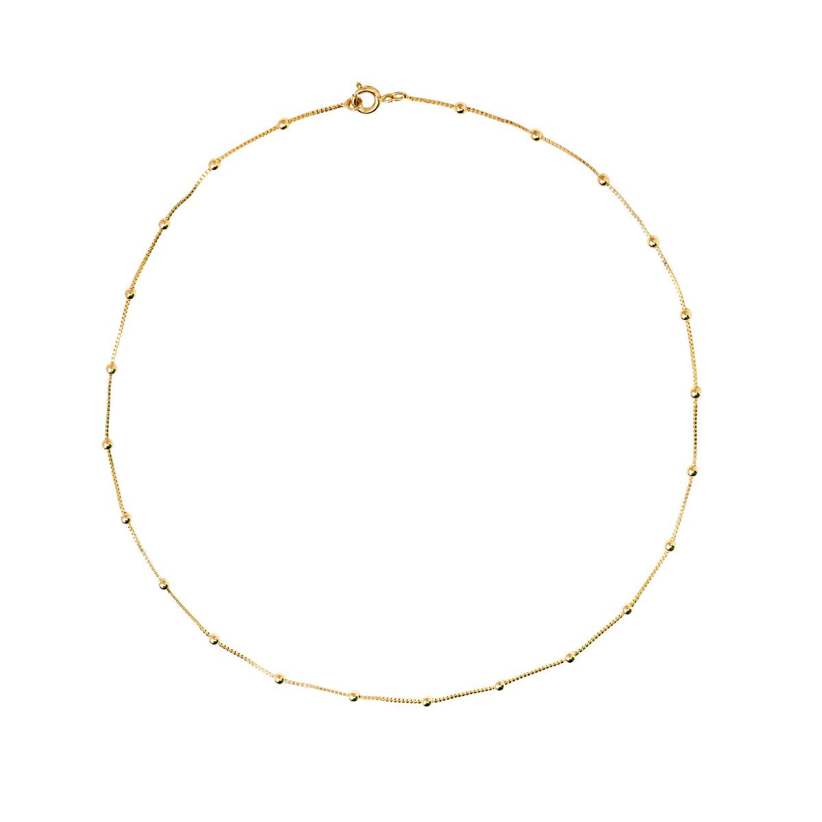 Dotted Chain - Necklace - Gold Plated