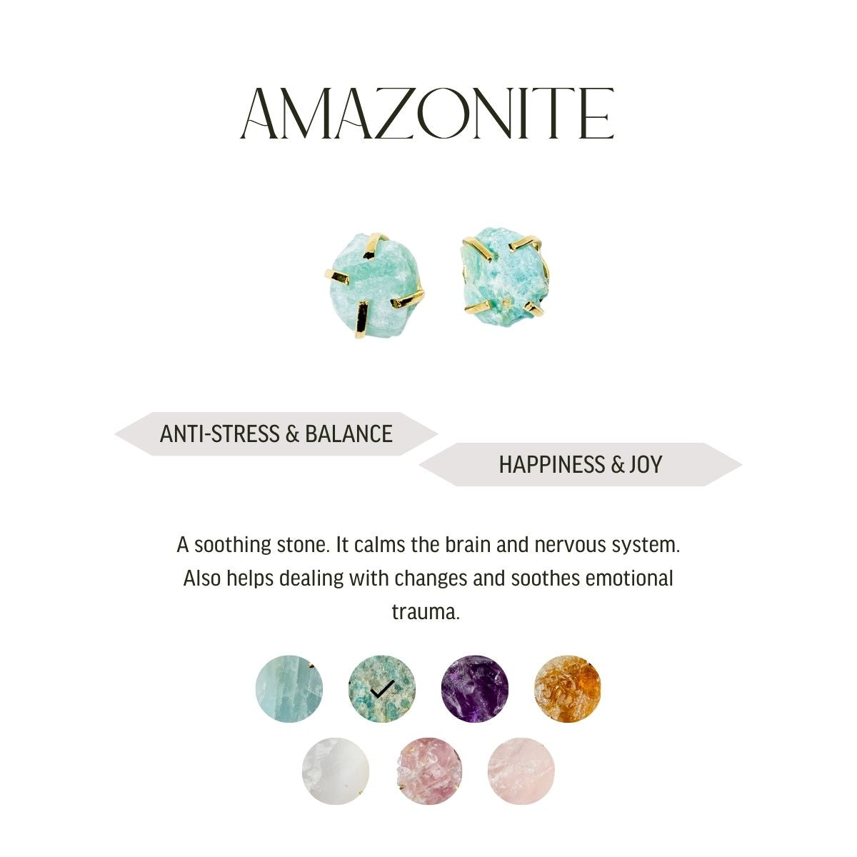 Various Stones - Lollipop Studs Earrings - Gold Plated