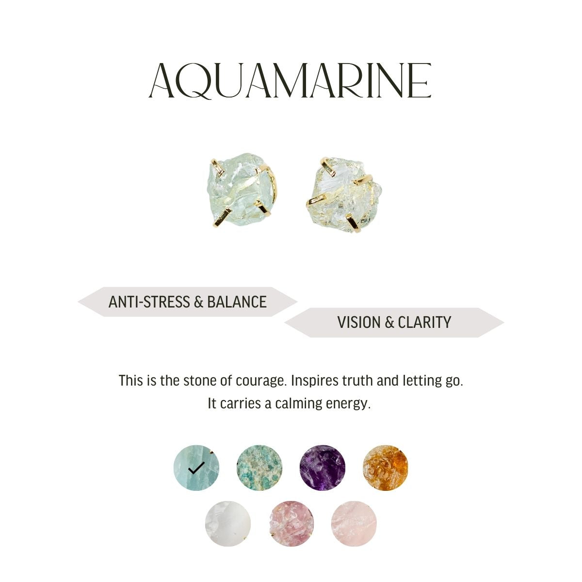 Various Stones - Lollipop Studs Earrings - Gold Plated