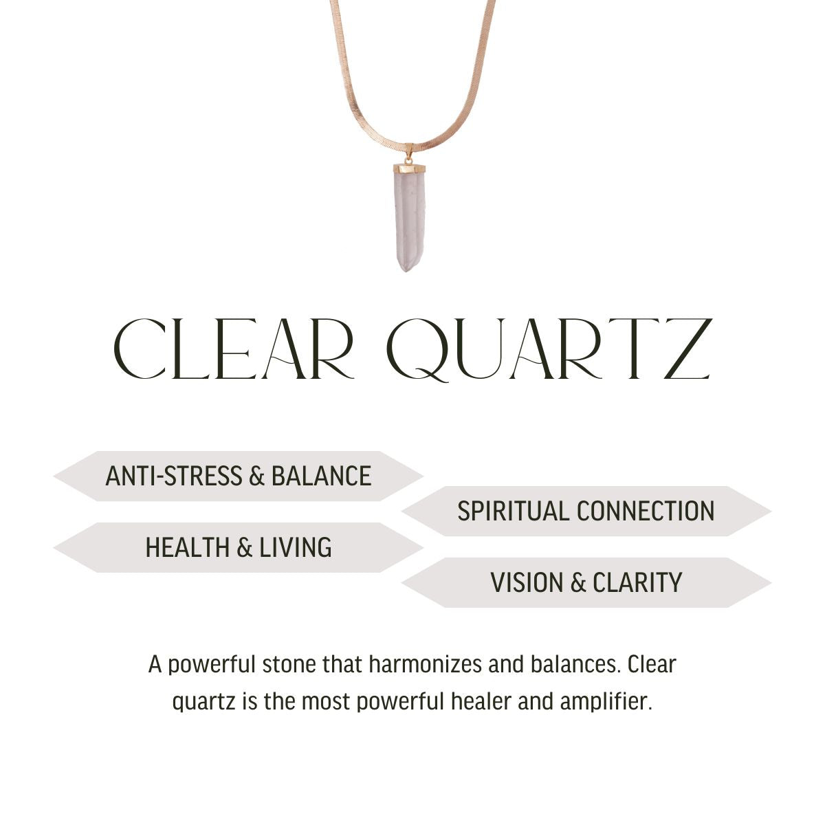 Clear Quartz - lemurian- Raw Necklace - Gold Plated
