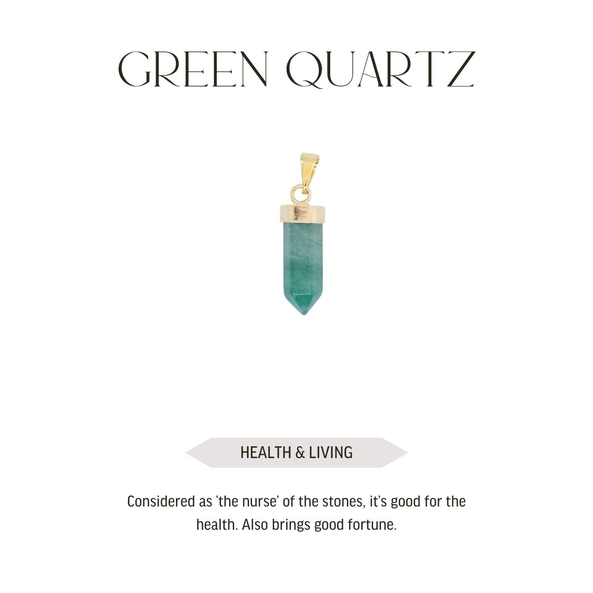 Pointed Prism - Pendant - Various Gemstones