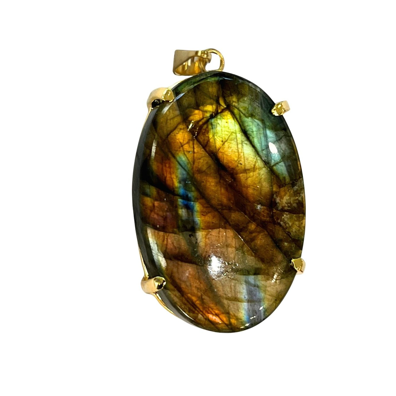 Labradorite Pendant - Gold Plated
