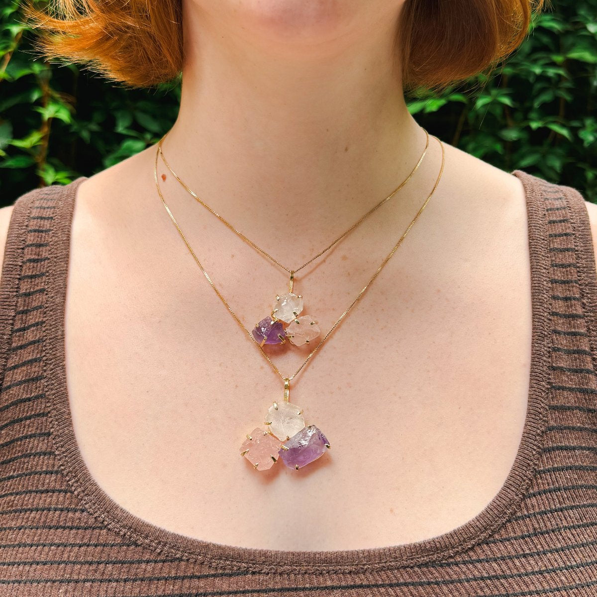 Golden Triangle - Lollipop Pendant - Plated