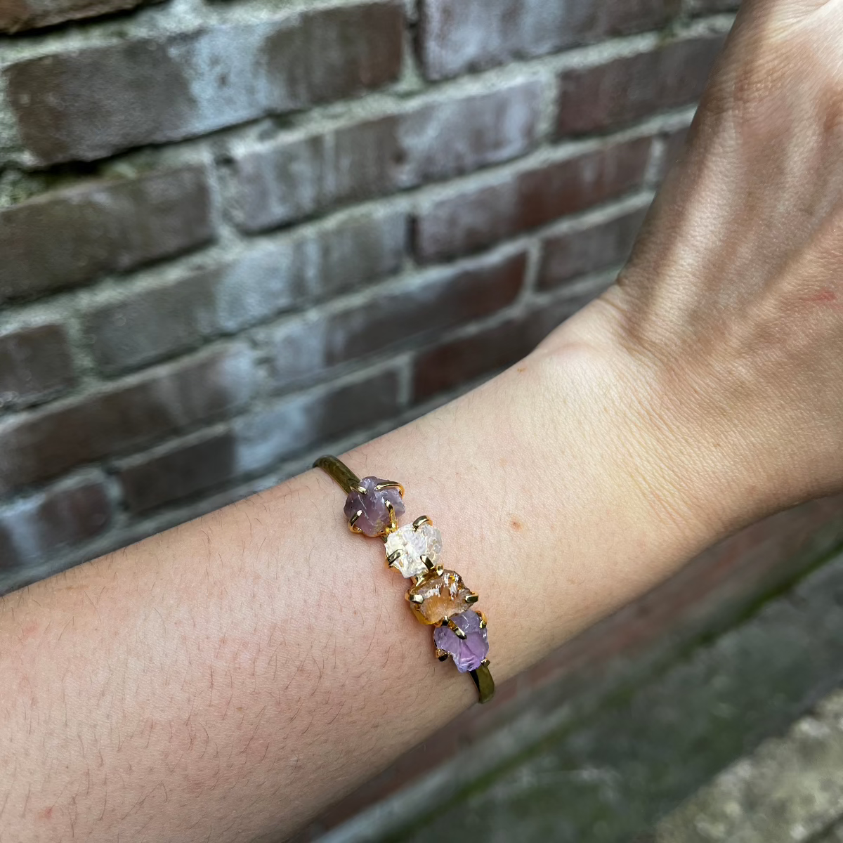 Mixed stones - Lollipop Bracelet - Gold Plated