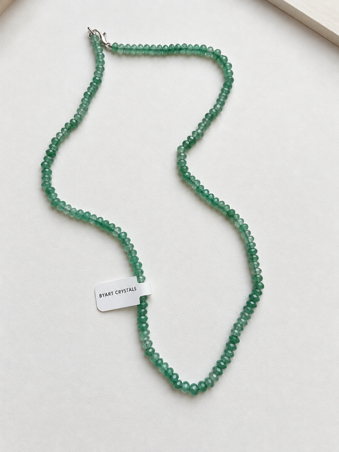 Emerald Beads Necklace Sterling Silver Limited Edition