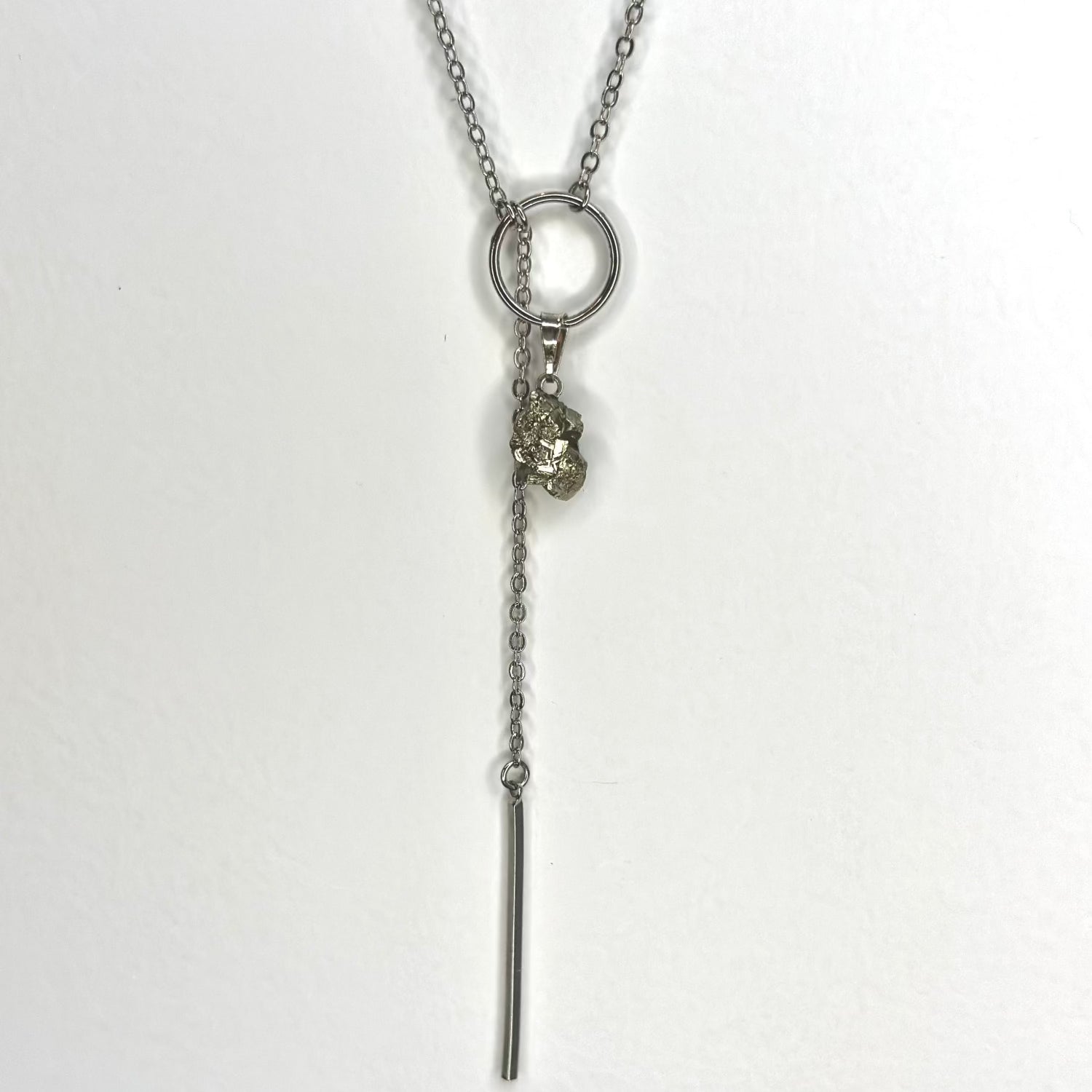 Pyrite Necklace round option 2